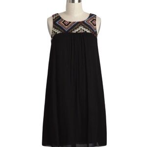 Braeve Southwestern Dress In Black Size XS Casual Summer Dress Aztec